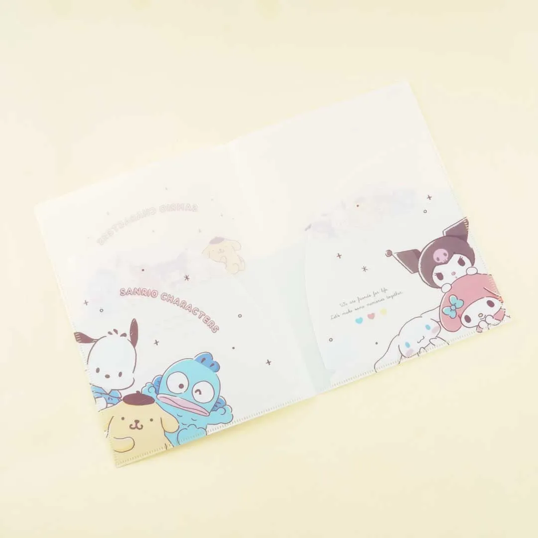 Sanrio Characters Sparkle Double Slot File Folder