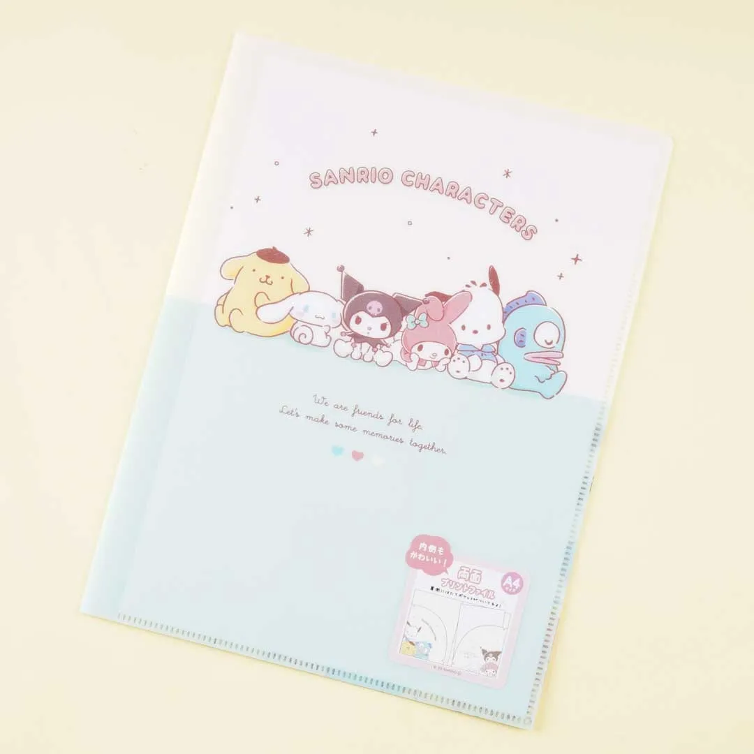 Sanrio Characters Sparkle Double Slot File Folder