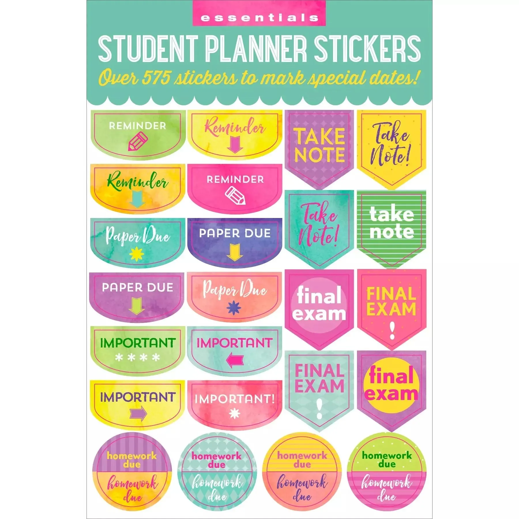 Set Stickers Planificación Student
