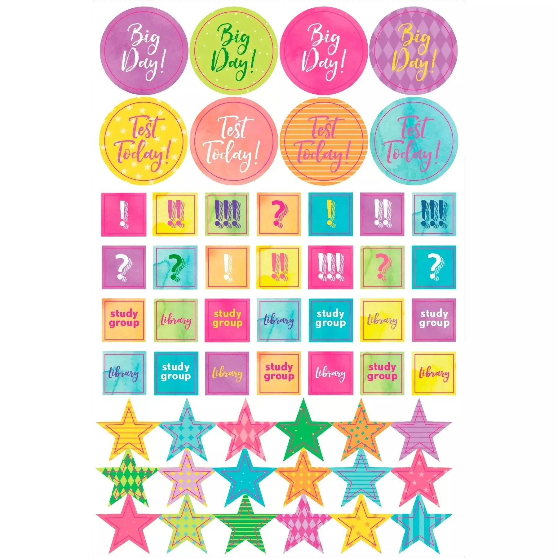 Set Stickers Planificación Student