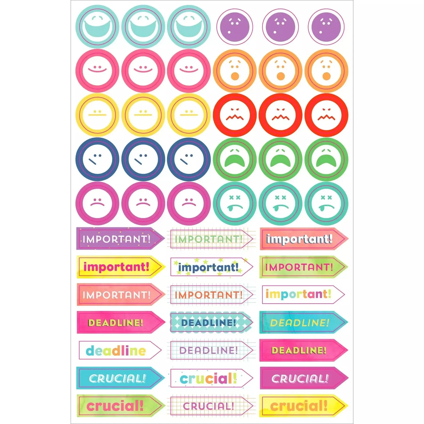 Set Stickers Planificación Student
