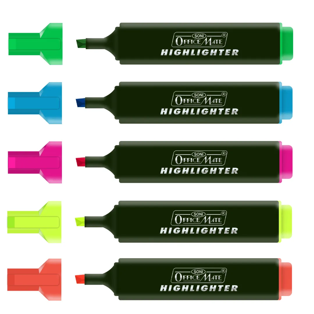Soni Officemate Hi-Lighter Textliner Set