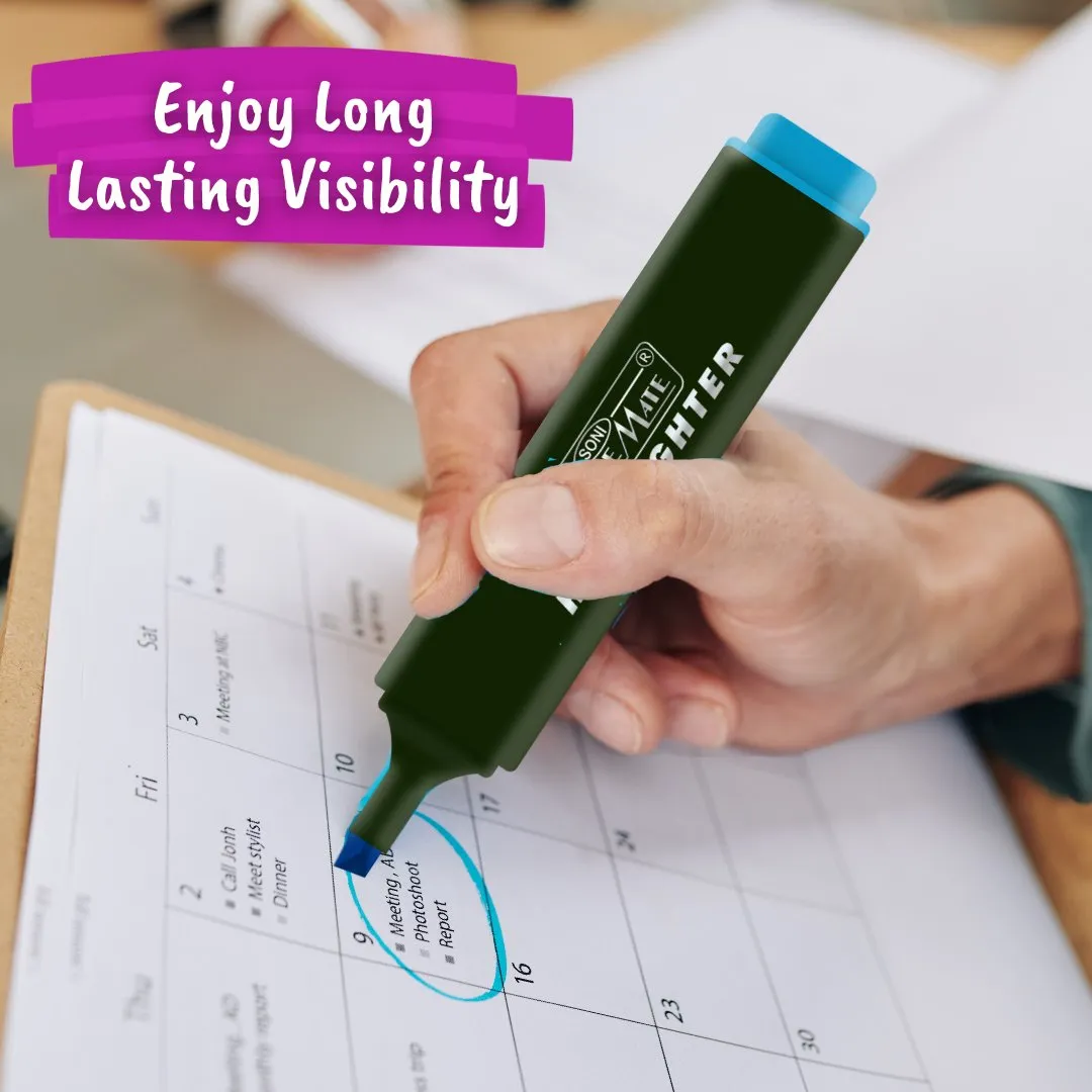 Soni Officemate Hi-Lighter Textliner Set