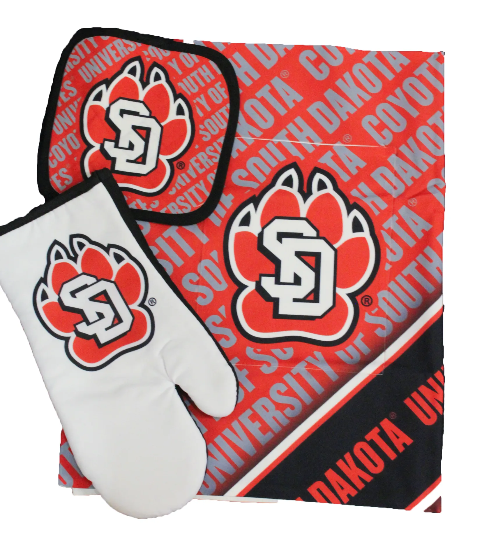 South Dakota Coyotes Barbeque Tailgate Set