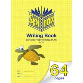 Spirax 163 Writing Book Dotted Thirds 24Mm 70Gsm 64 Page 330 X 240Mm Turtle