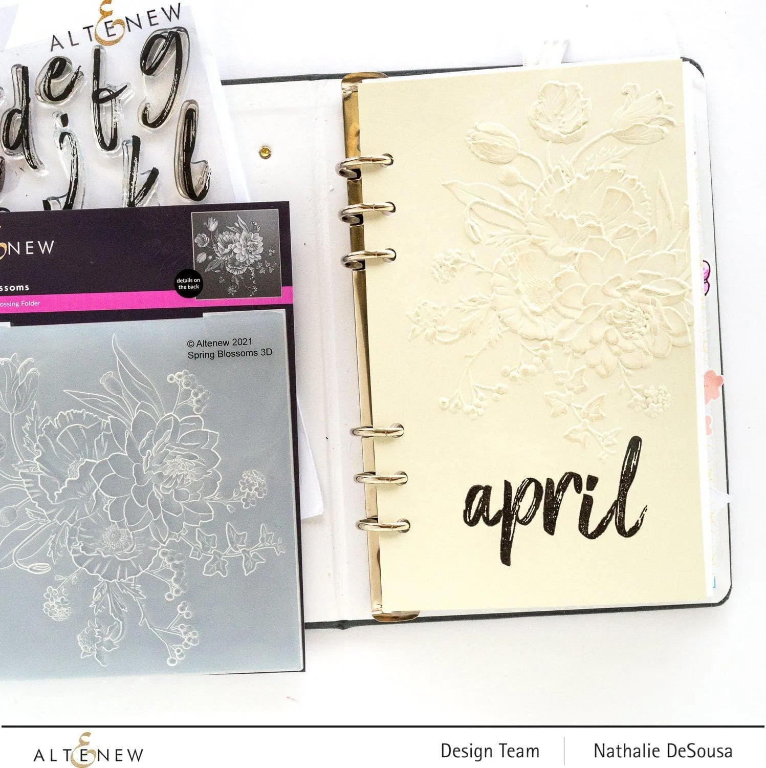 Spring Blossoms 3D Embossing Folder