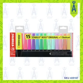 STABILO BOSS HIGHLIGHTER 9 FLUO   6 PASTEL 15 PCS