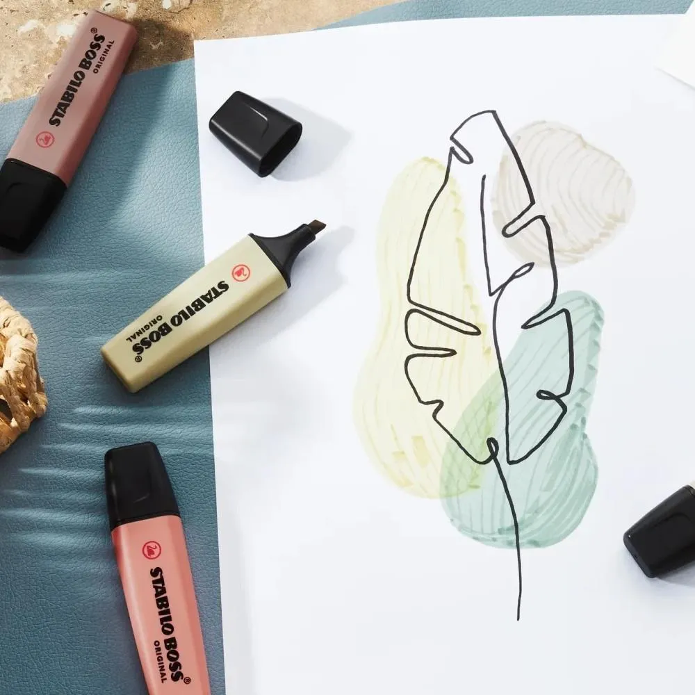Stabilo Boss Highlighter Set 4pk - Nature Tones