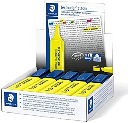 Staedtler Textsurfer Highlter Box of 10 yellow