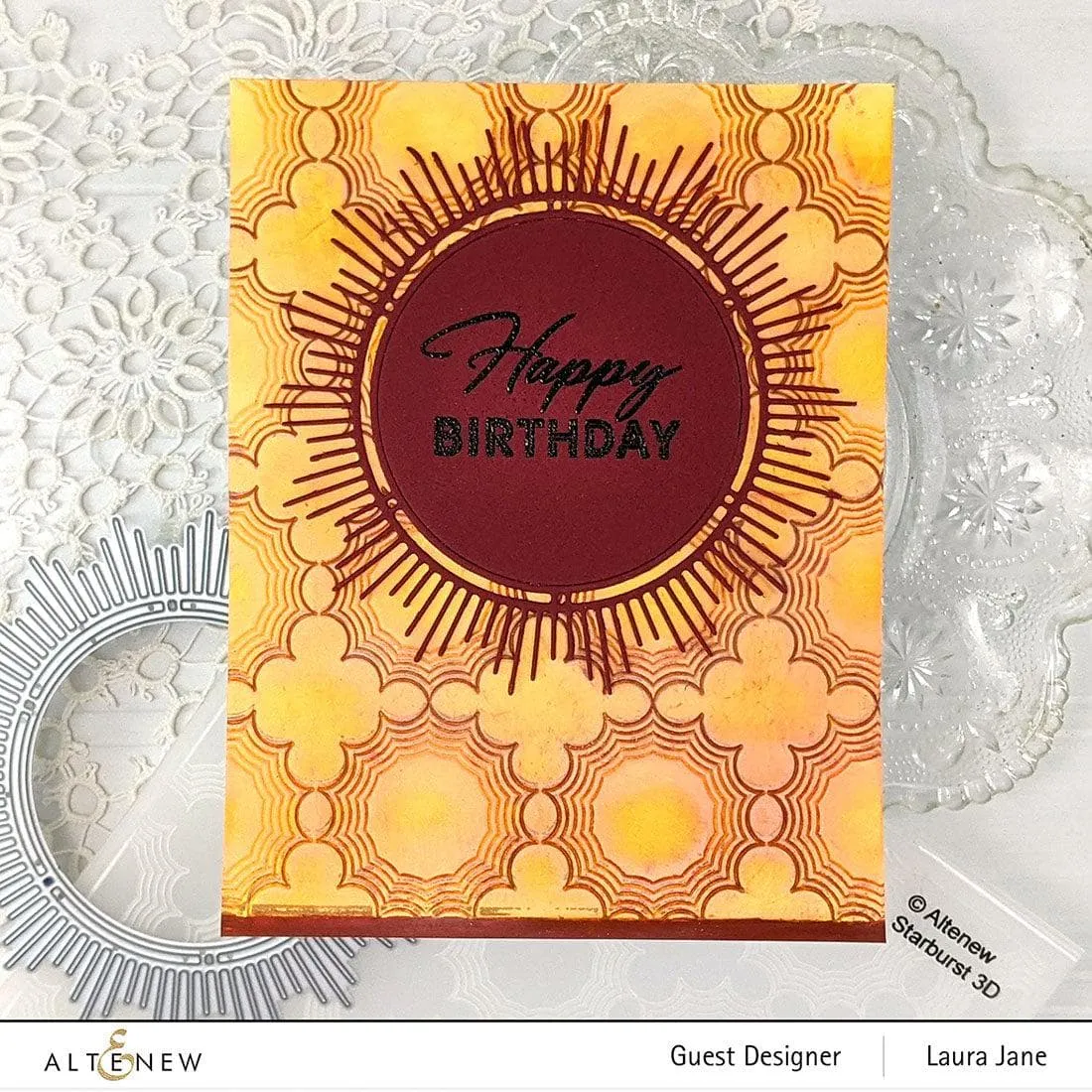 Starburst 3D Embossing Folder