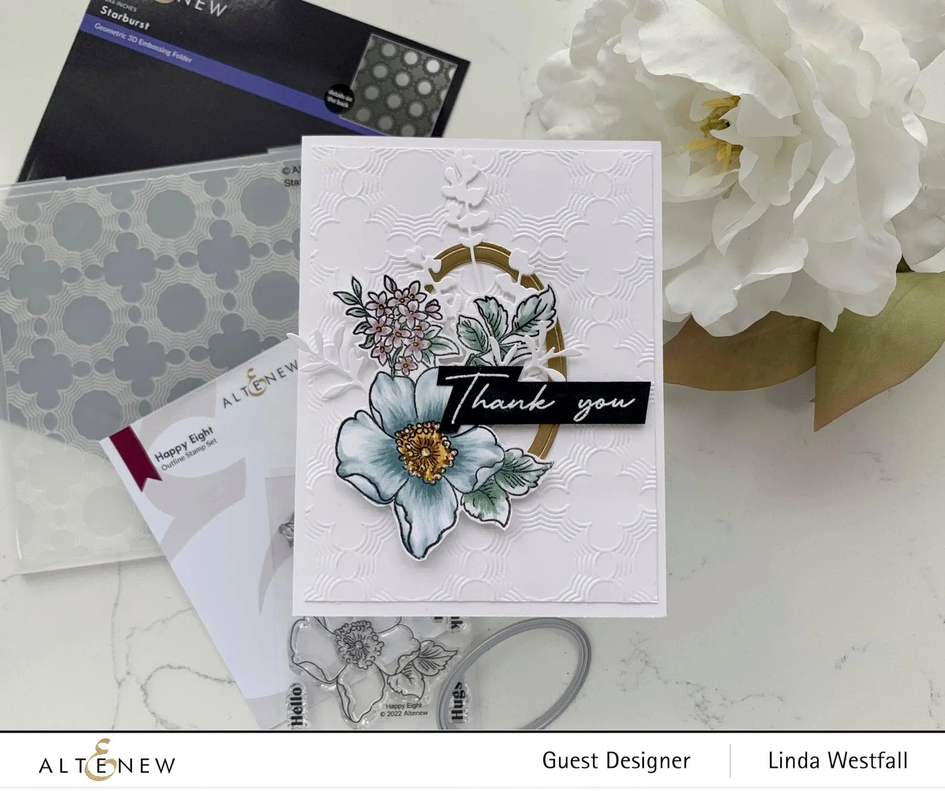 Starburst 3D Embossing Folder