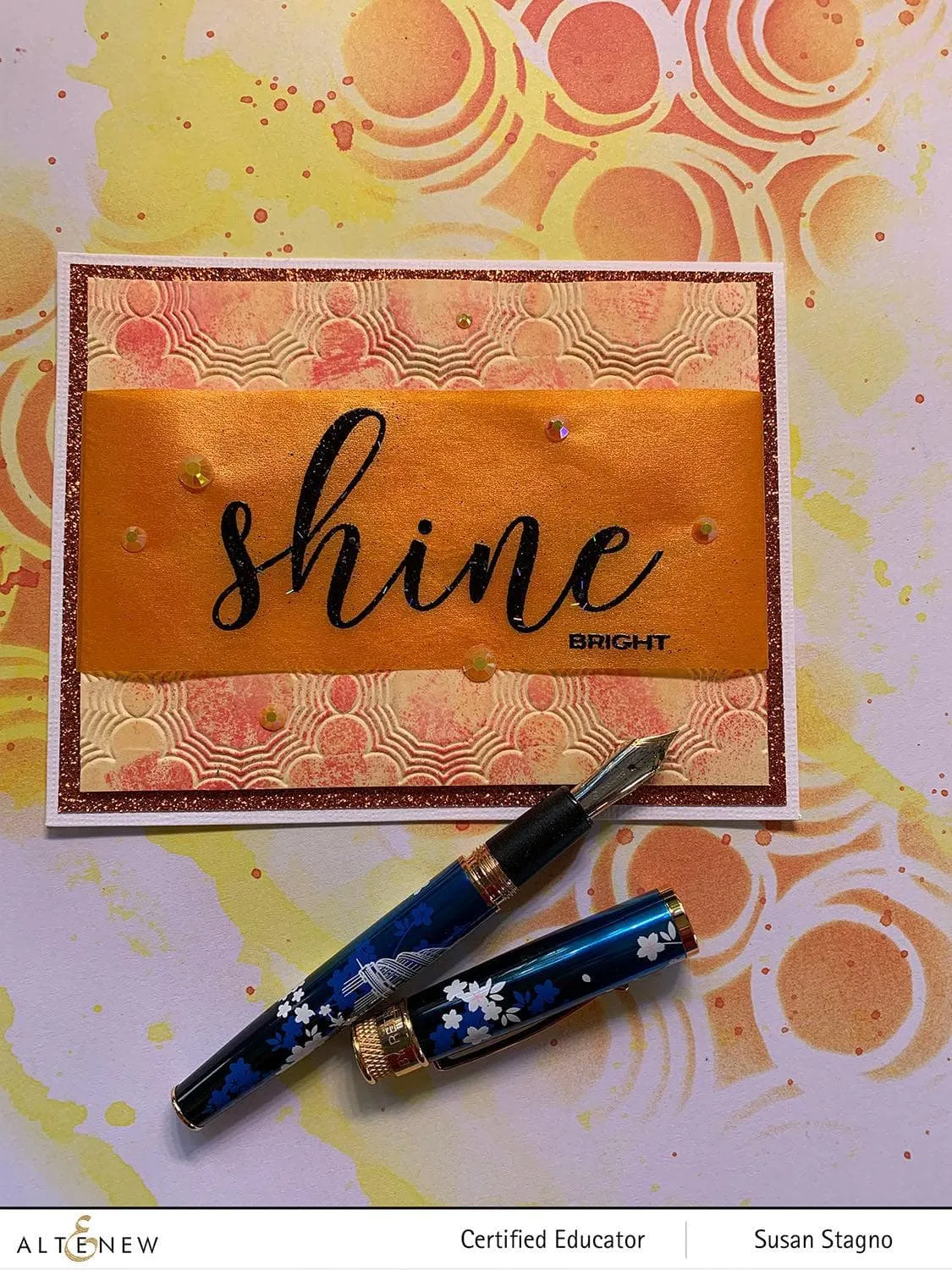 Starburst 3D Embossing Folder