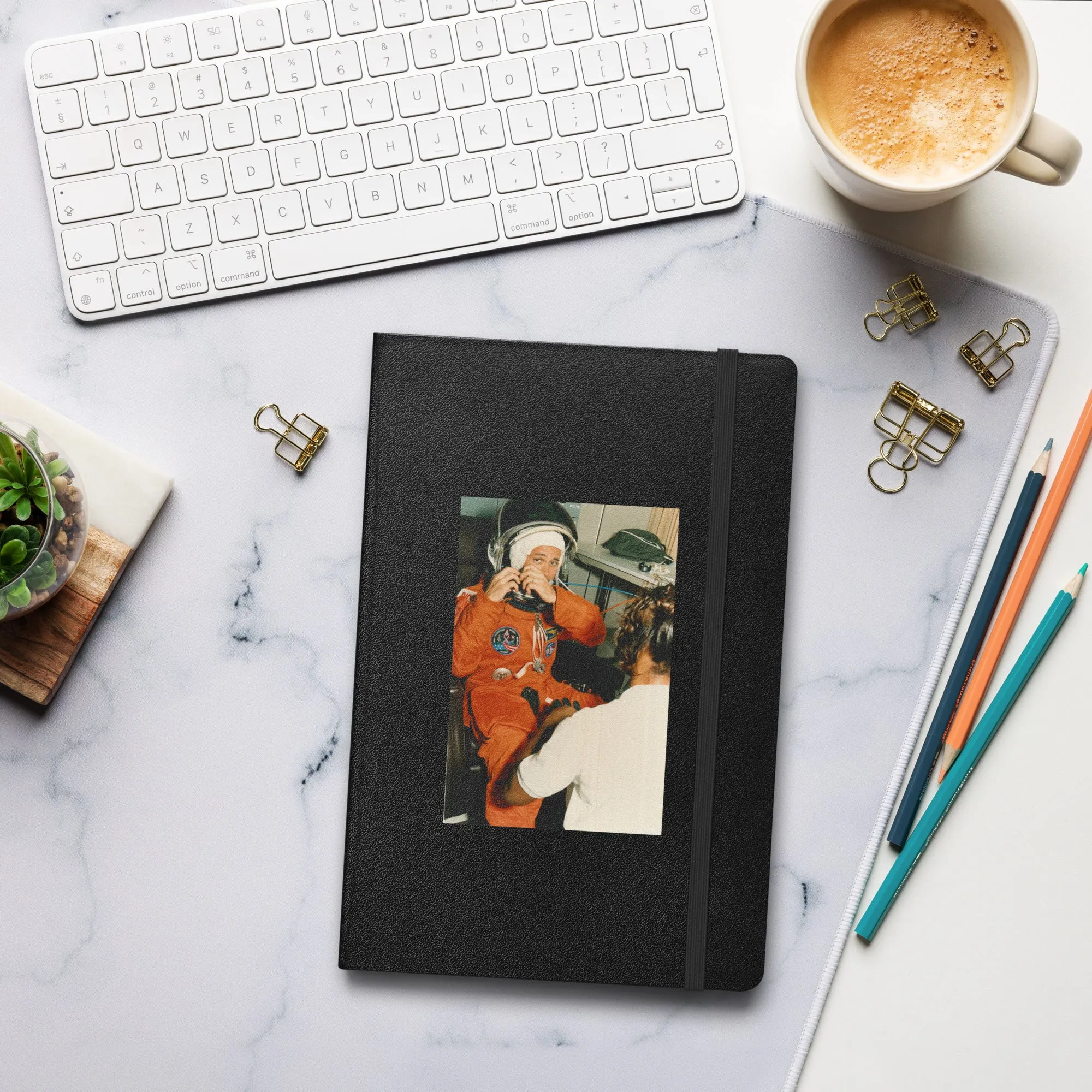STS-51 Mission Specialist Daniel Bursch Custom Hardcover Bound Notebook
