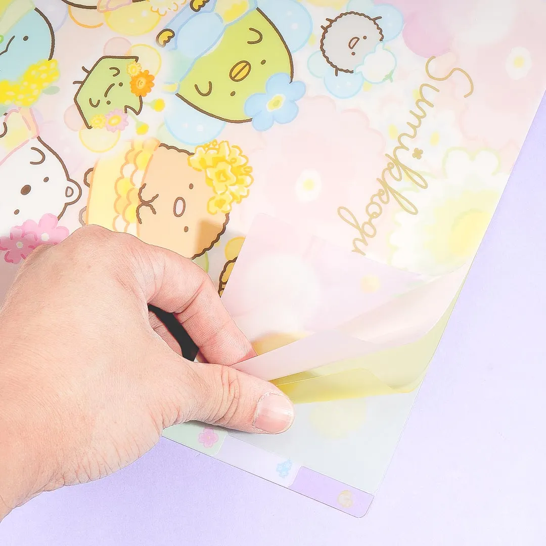 Sumikko Gurashi Fairy Flower Garden A4 Multi-Pocket File Folder