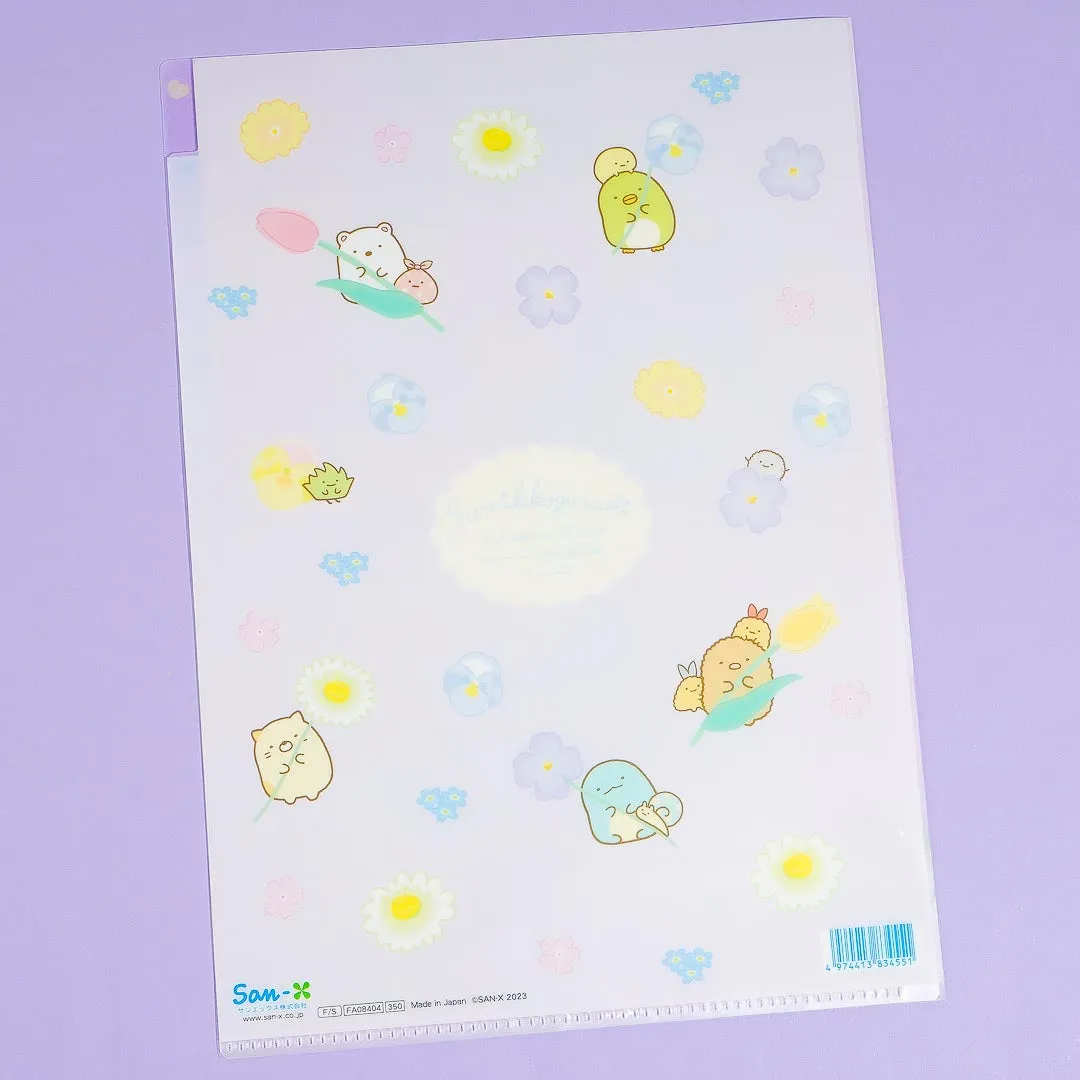 Sumikko Gurashi Fairy Flower Garden A4 Multi-Pocket File Folder