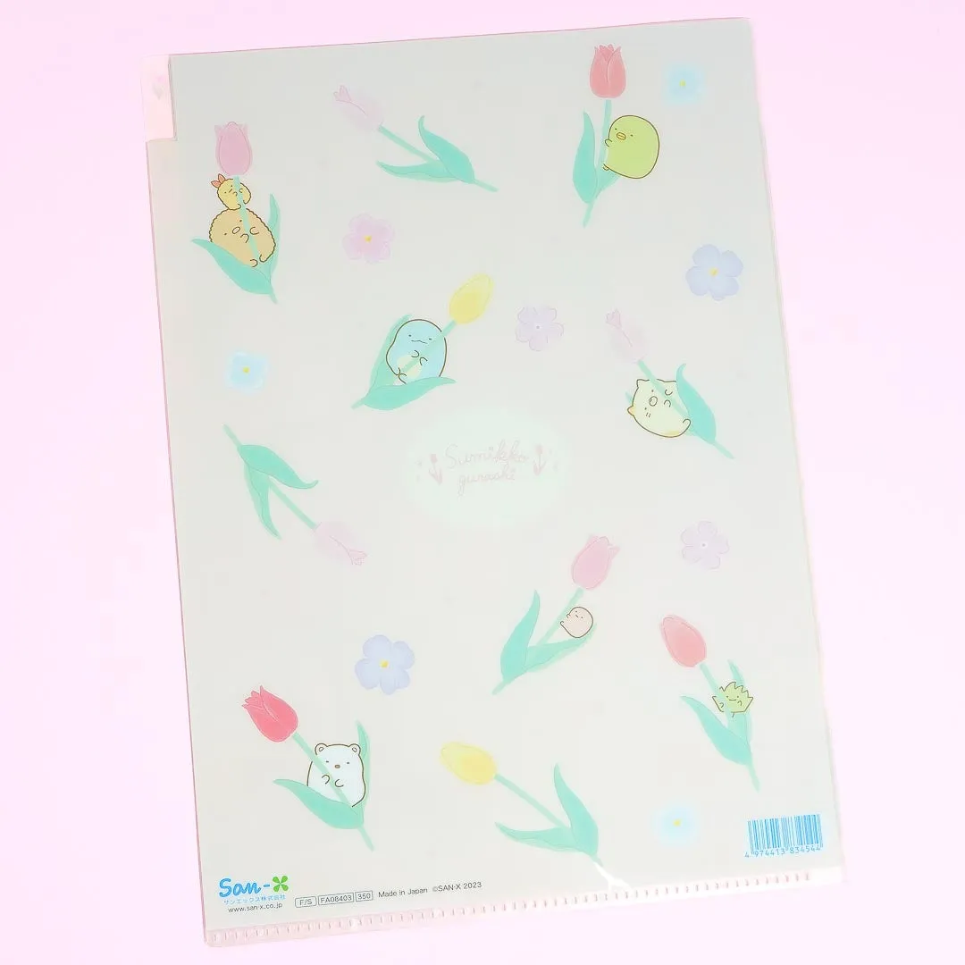 Sumikko Gurashi Flower Garden Playtime A4 Multi-Pocket File Folder