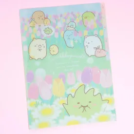 Sumikko Gurashi Flower Garden Playtime A4 Multi-Pocket File Folder