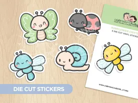 Sunflower Critters Die Cut Stickers (Set of 5)