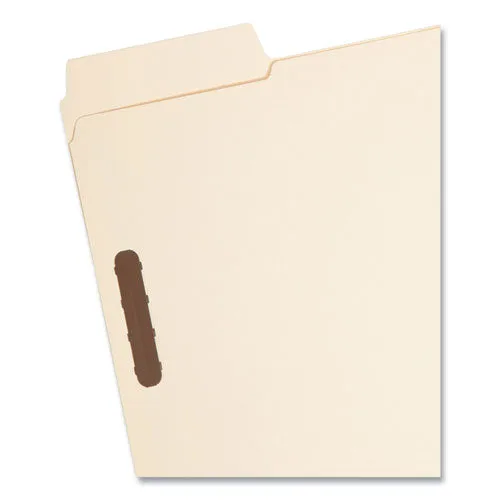 Supertab Reinforced Guide Height Fastener Folders, 14-pt Manila, 0.75" Expansion, 2 Fasteners, Letter Size, Manila, 50/box