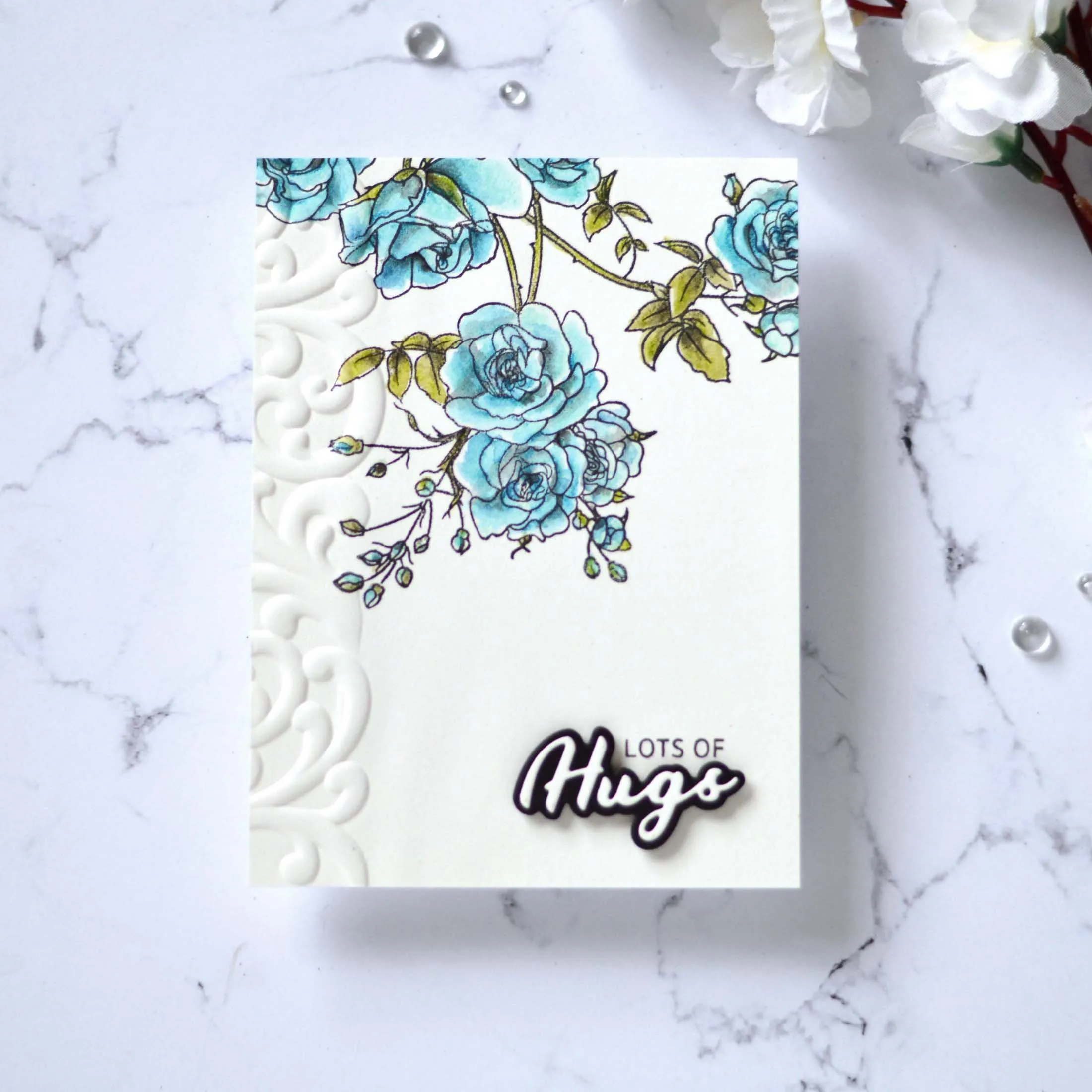 Swirl Motif 3D Embossing Folder