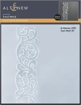 Swirl Motif 3D Embossing Folder