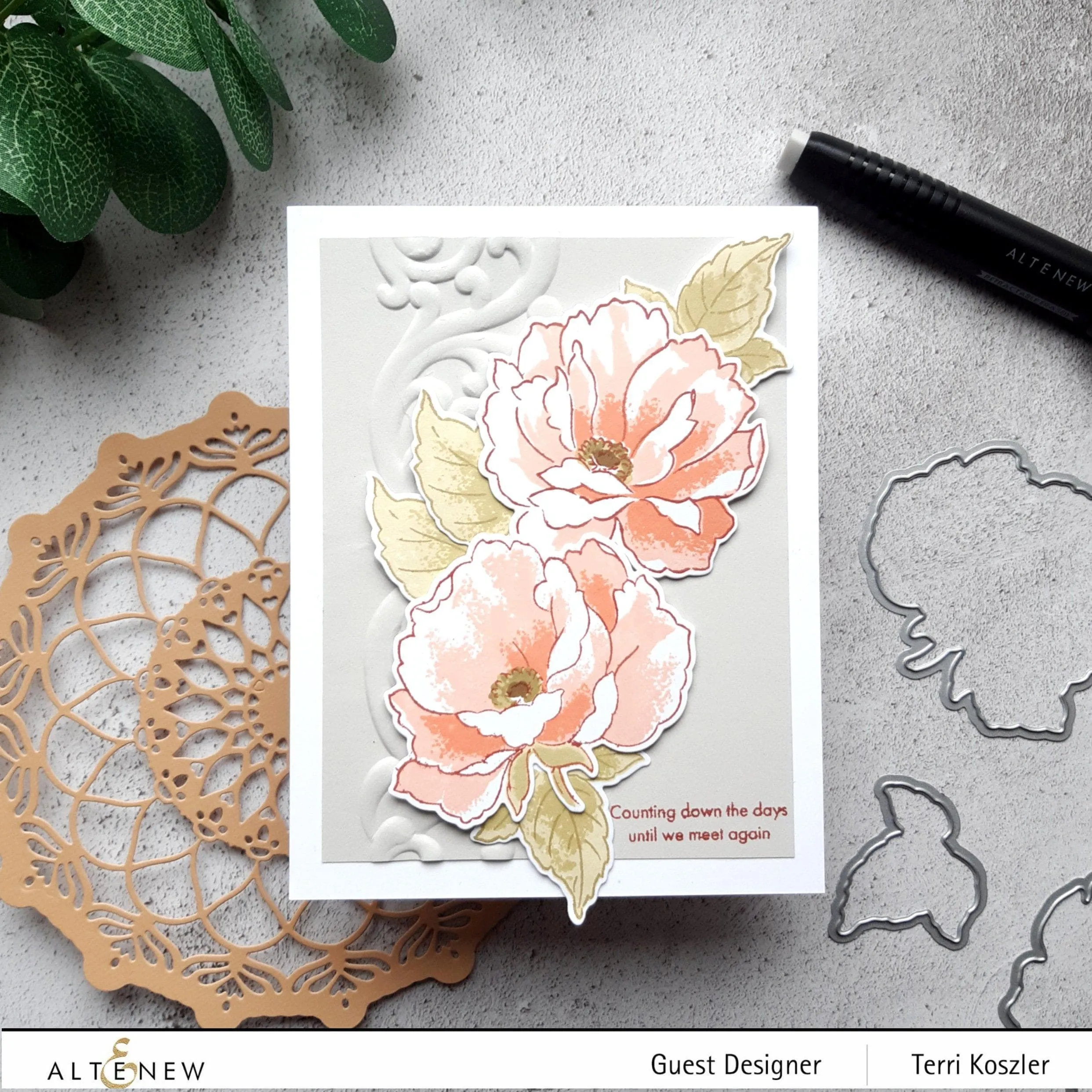 Swirl Motif 3D Embossing Folder
