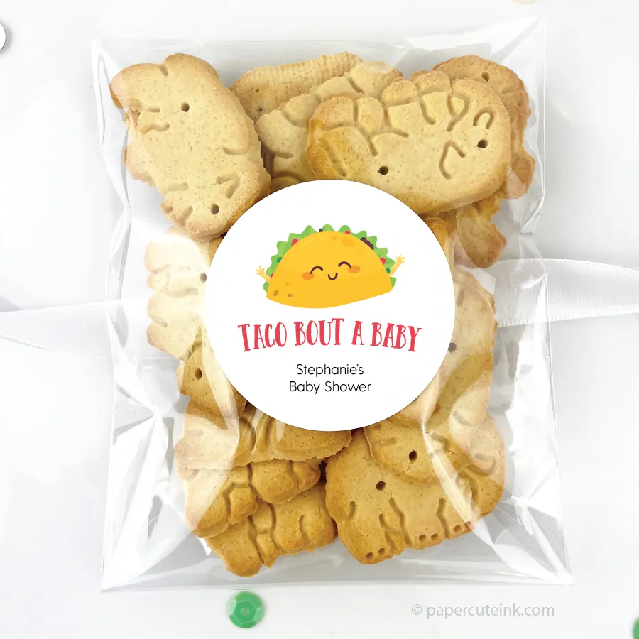 Taco Bout A Baby Favor Label
