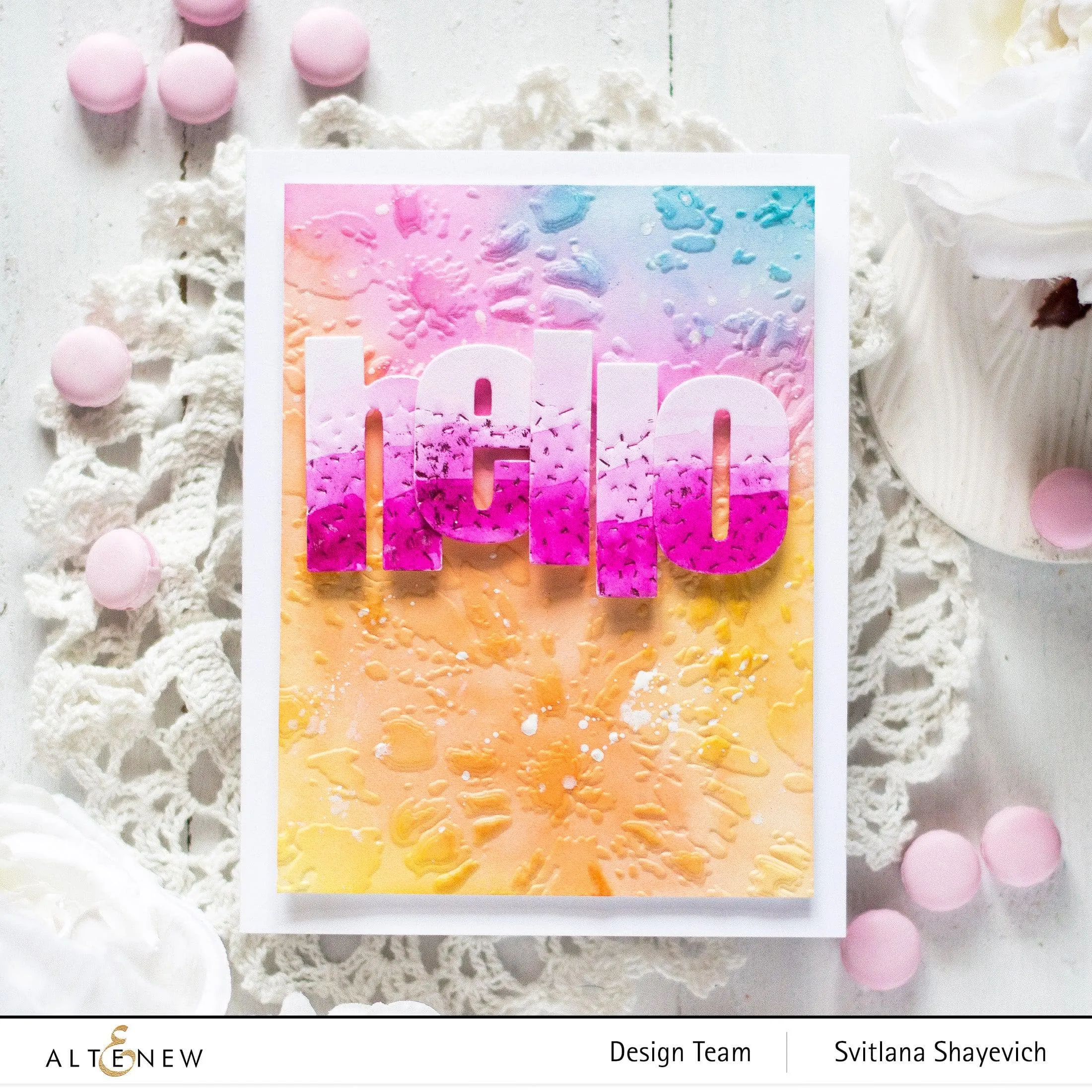 Tie Dye 3D Embossing Folder