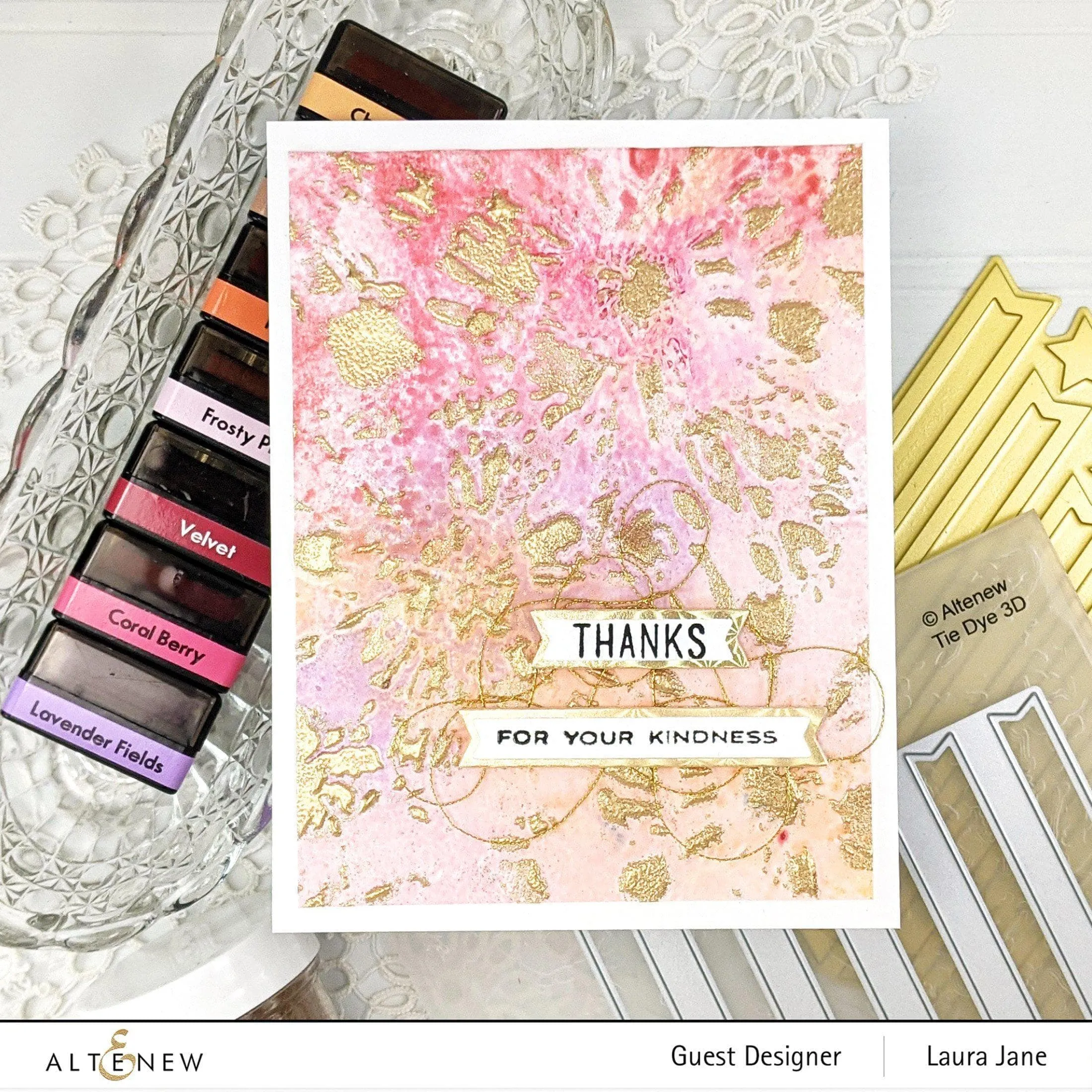 Tie Dye 3D Embossing Folder