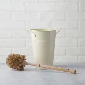 Toilet Brush & Holder - Cream