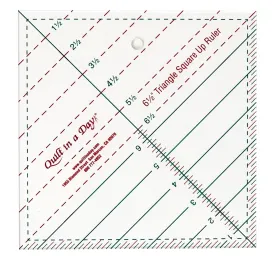 Triangle Square Up Ruler 6-1/2in  # 2010QD Sku: 58197
