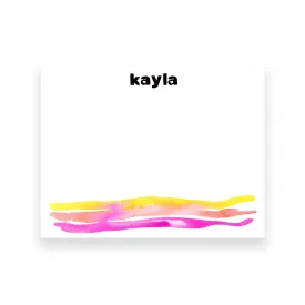 Watercolor Personalized Stationery
