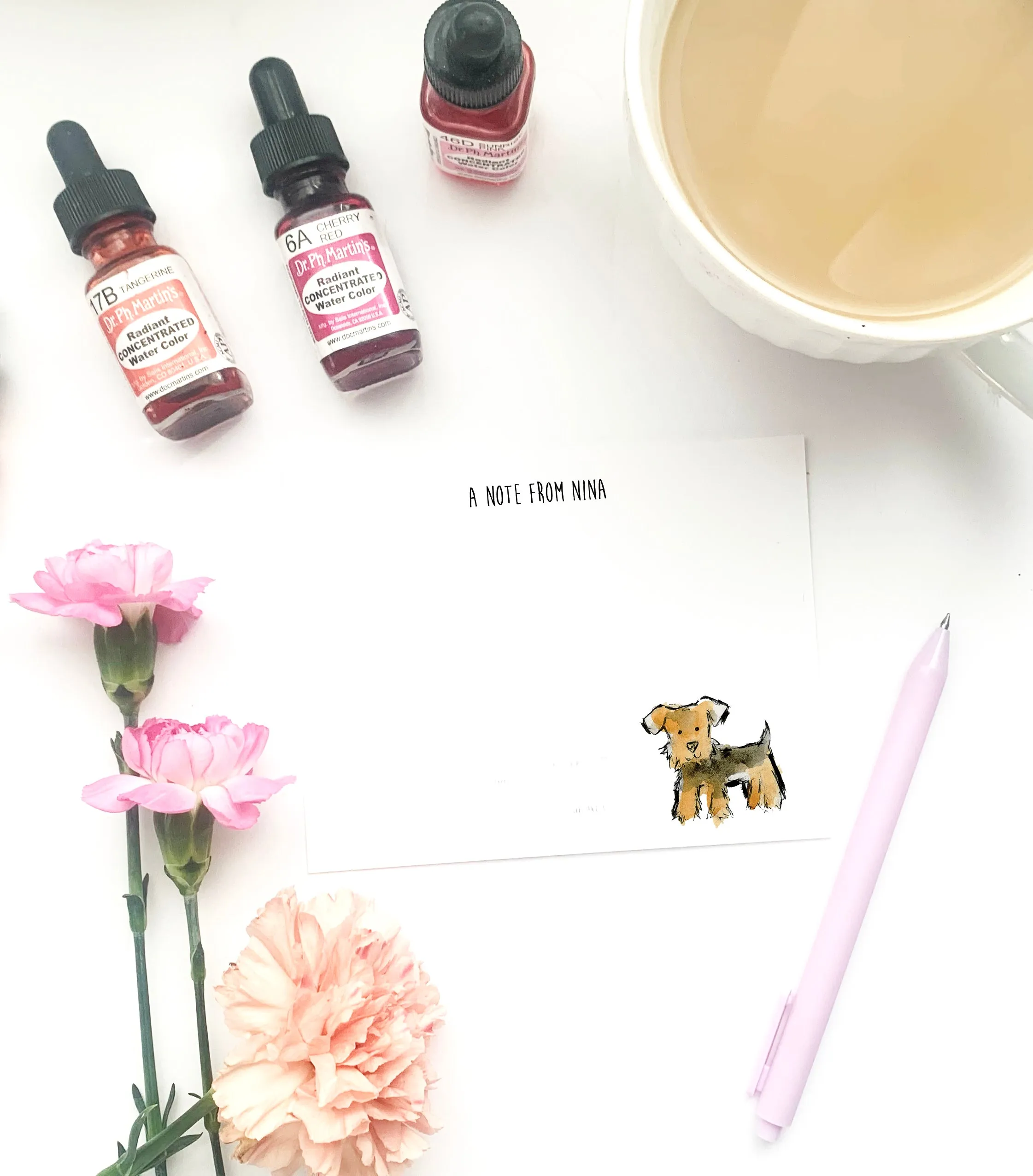Welsh Terrior Dog Personalized Stationery