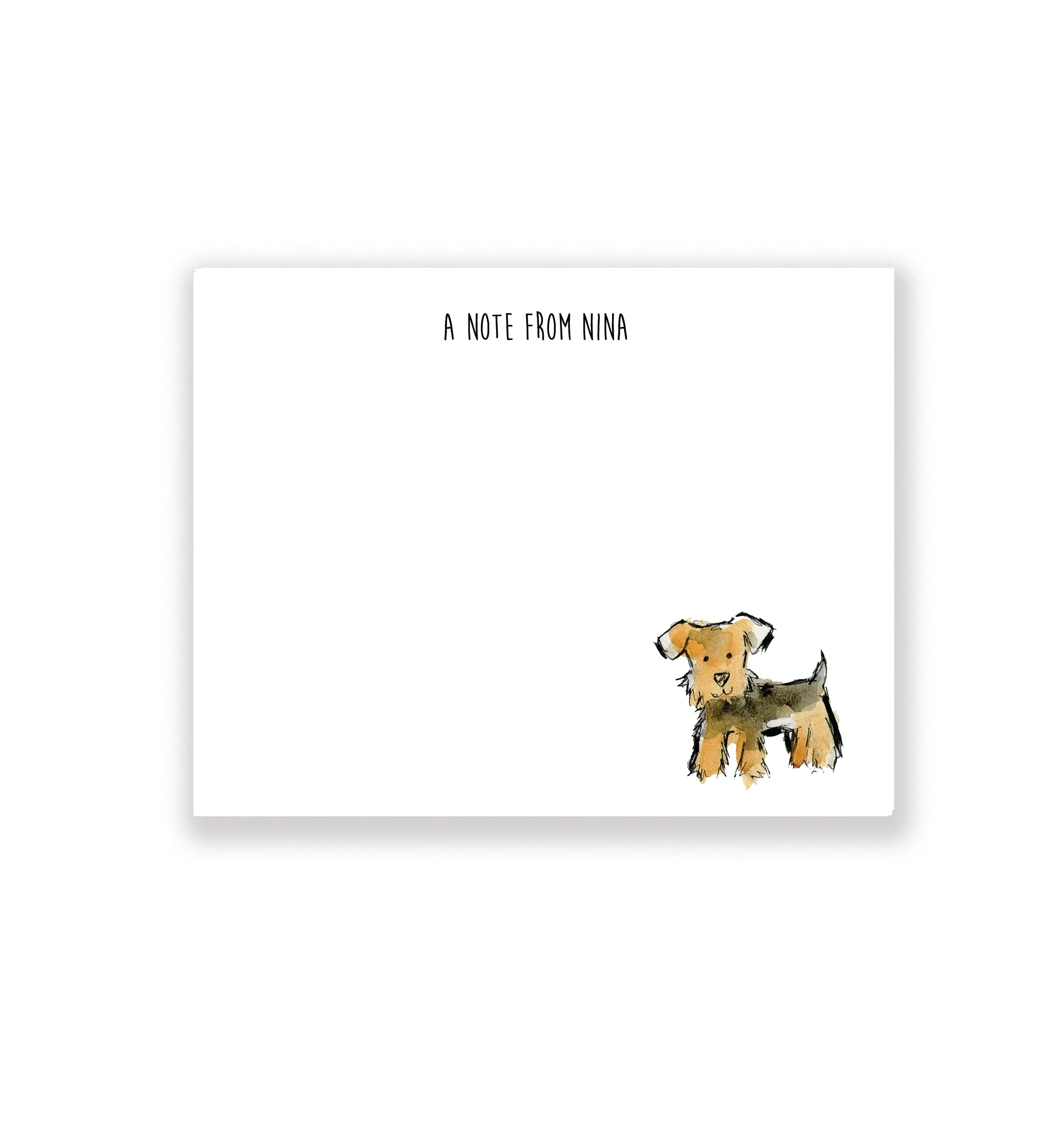Welsh Terrior Dog Personalized Stationery