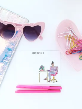 WFH Girl Boss Personalized Stationery