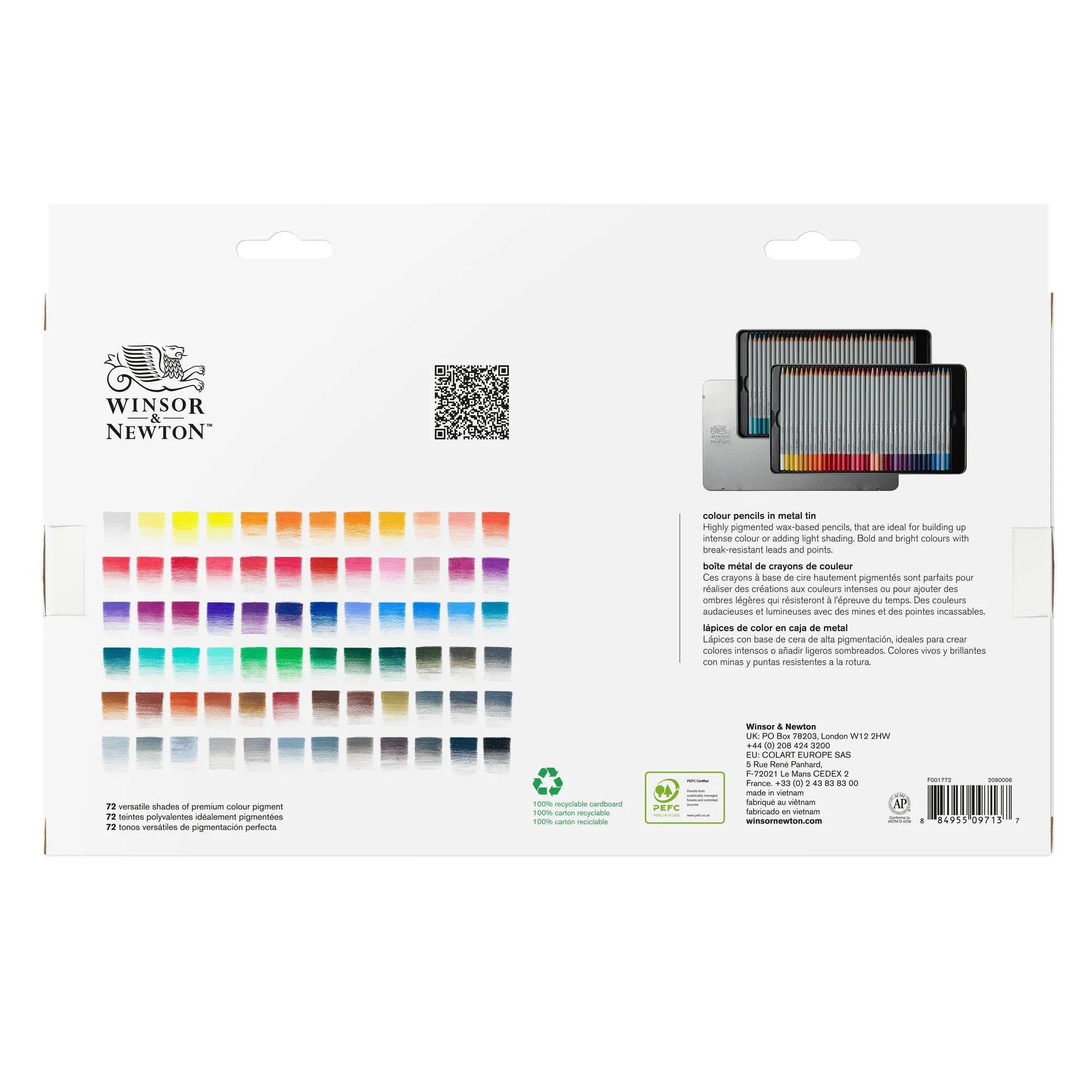 Winsor & Newton Studio Pencil Set 72