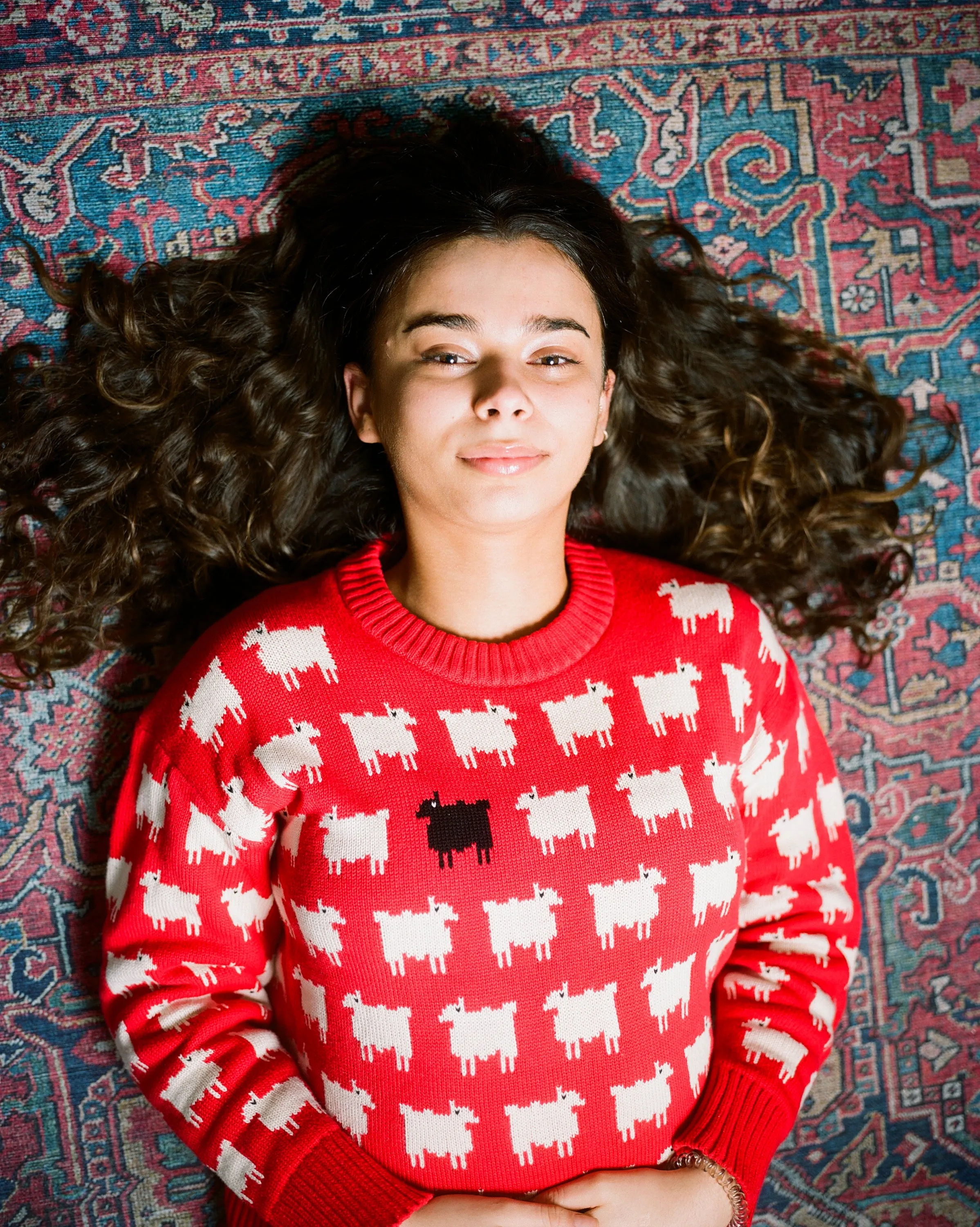 Women's Fitted "Diana Edition" Cotton Sheep Sweater
