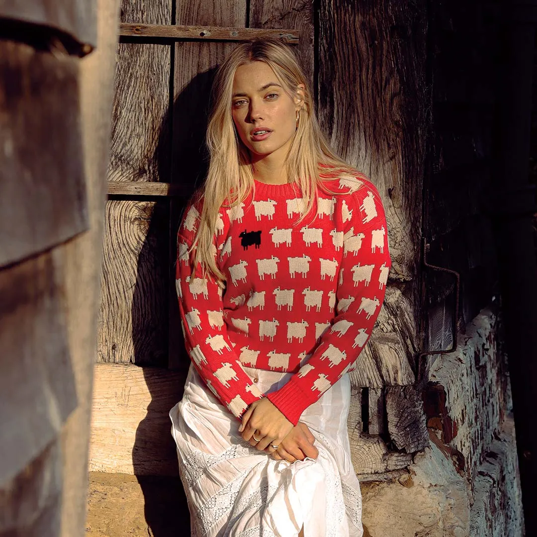 Women's Fitted "Diana Edition" Cotton Sheep Sweater
