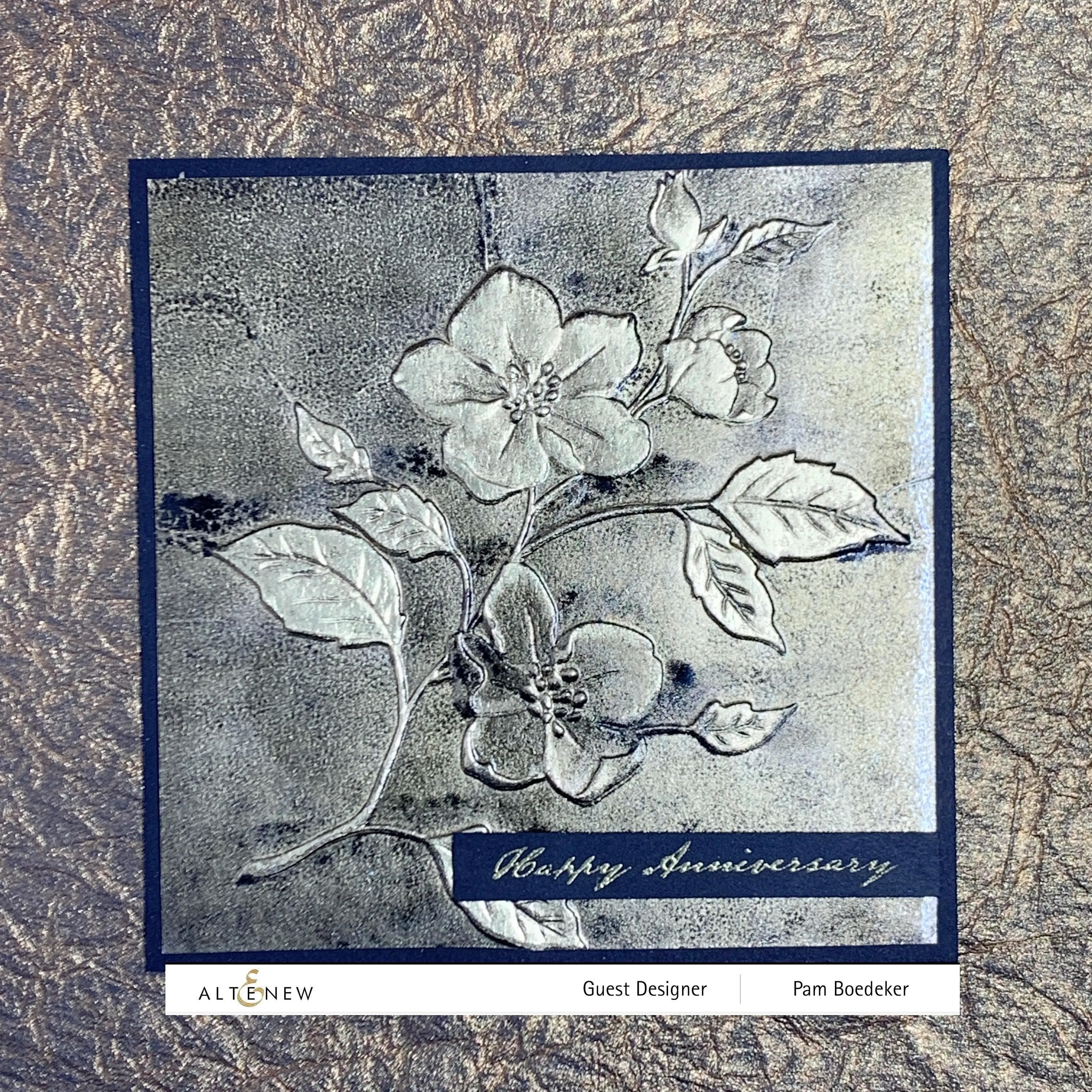 Woods Rose 3D Embossing Folder