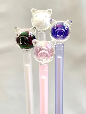 X 222841 CRYSTAL PIGGY GEL PEN-DISCONTINUED