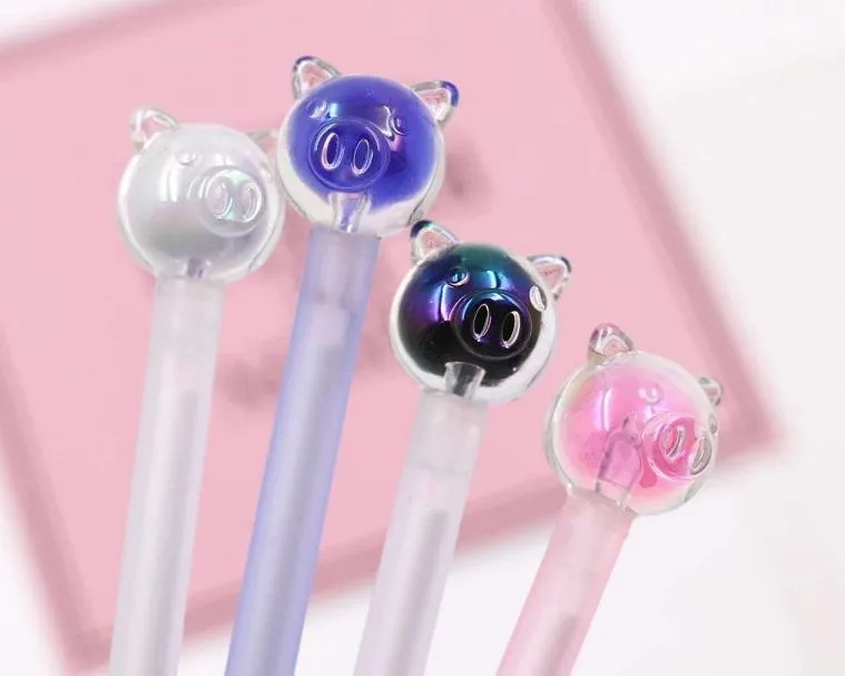 X 222841 CRYSTAL PIGGY GEL PEN-DISCONTINUED