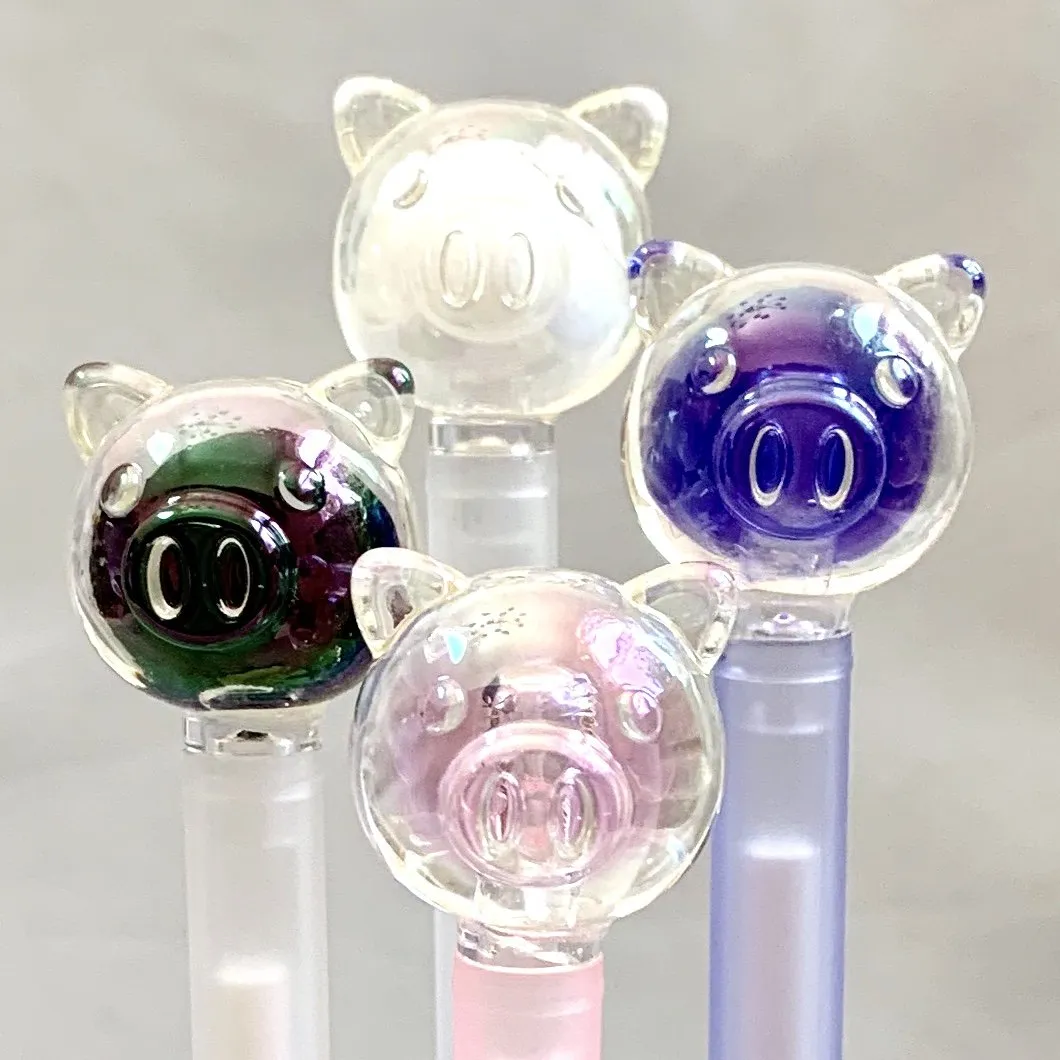 X 222841 CRYSTAL PIGGY GEL PEN-DISCONTINUED