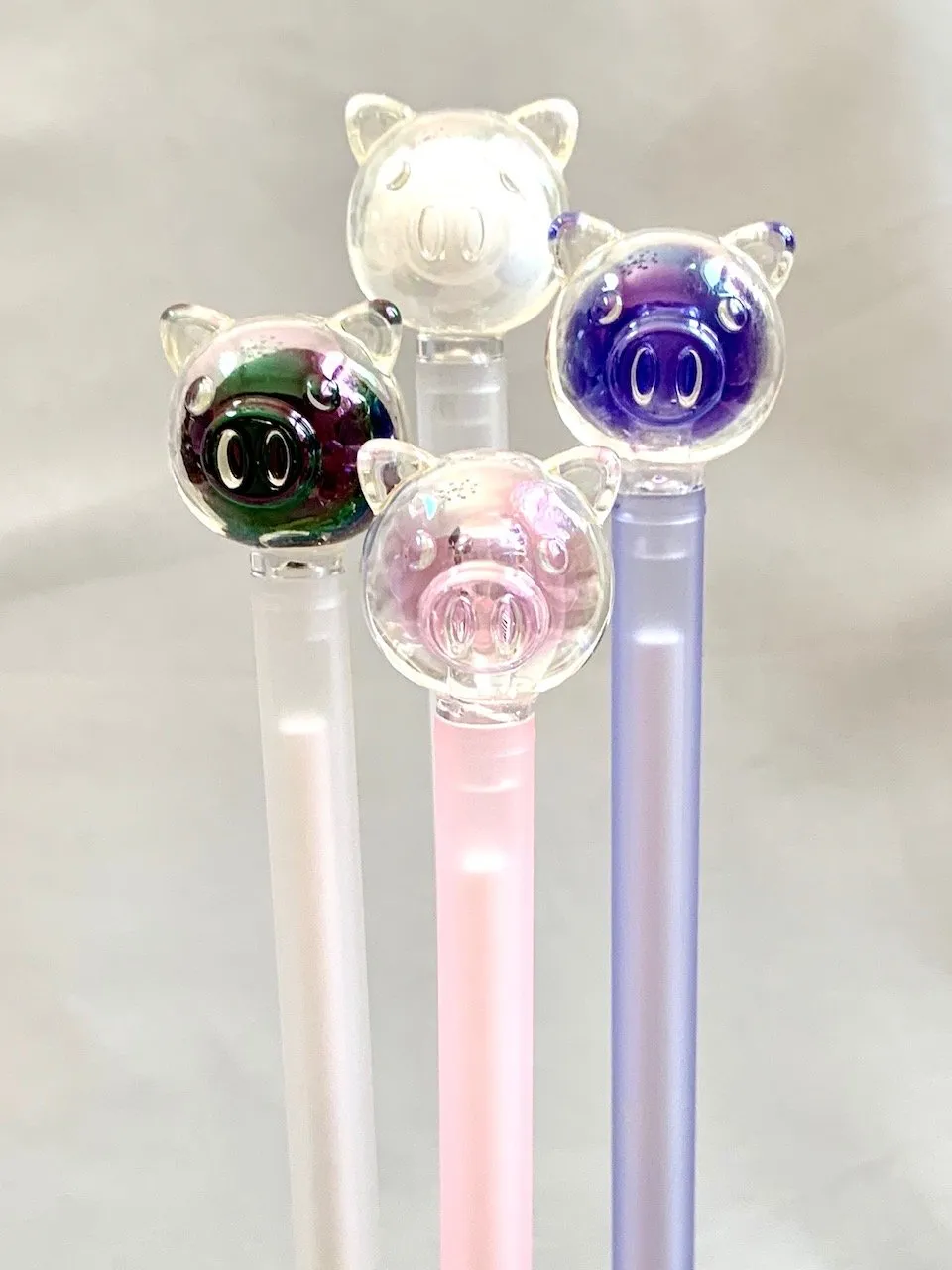 X 222841 CRYSTAL PIGGY GEL PEN-DISCONTINUED