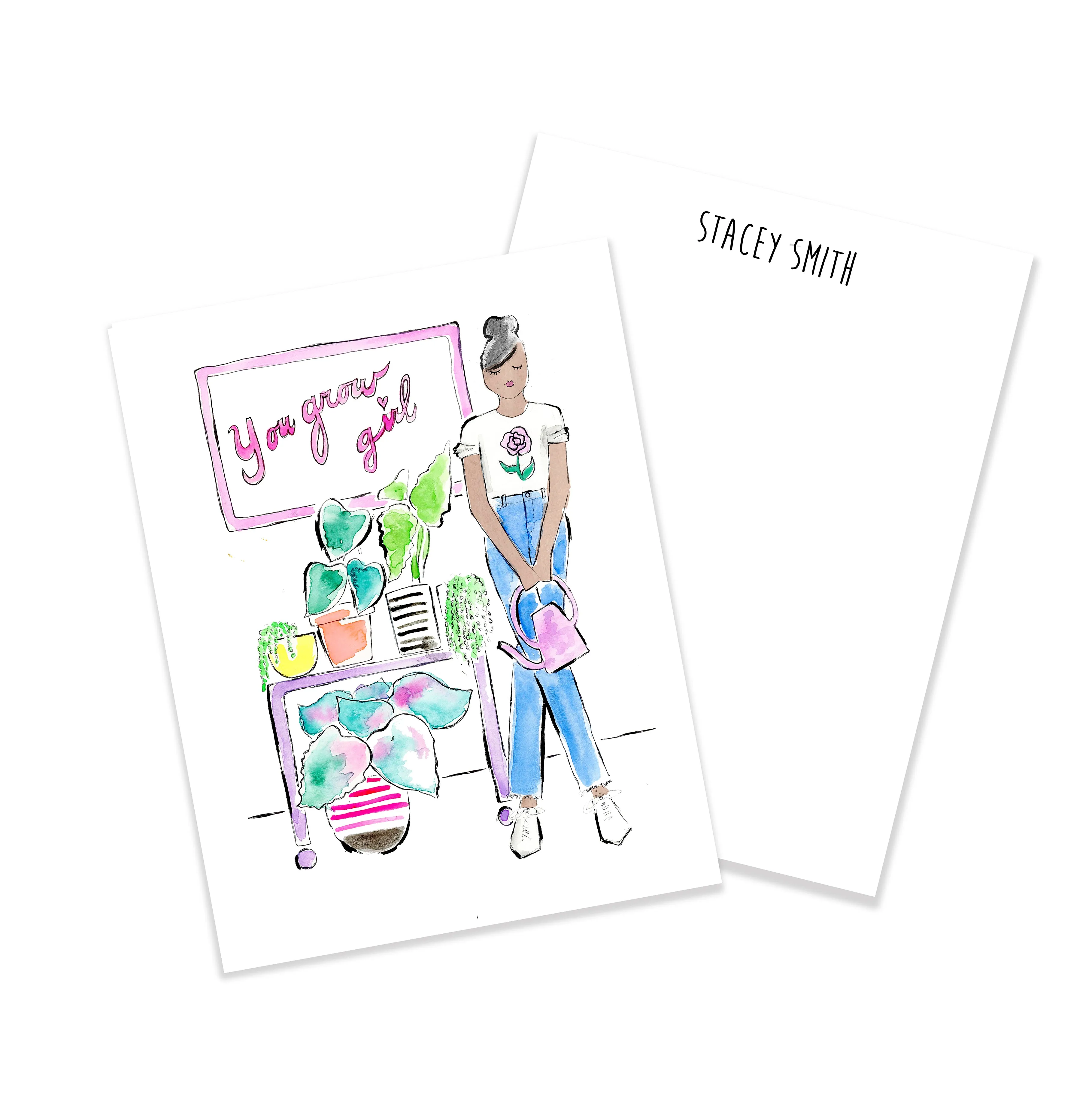 You Grow Girl Personalized Stationery