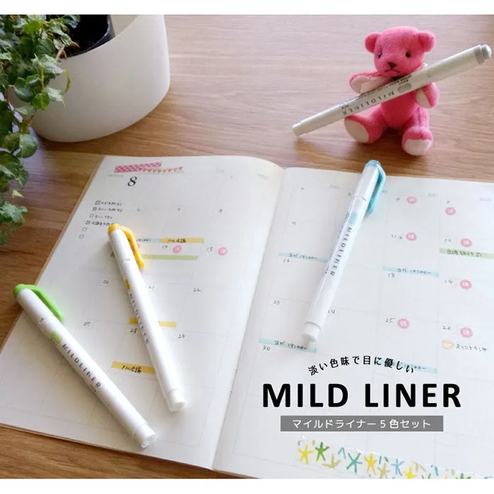 Zebra Mildliner Double-Sided Highlighter - 25 Colours