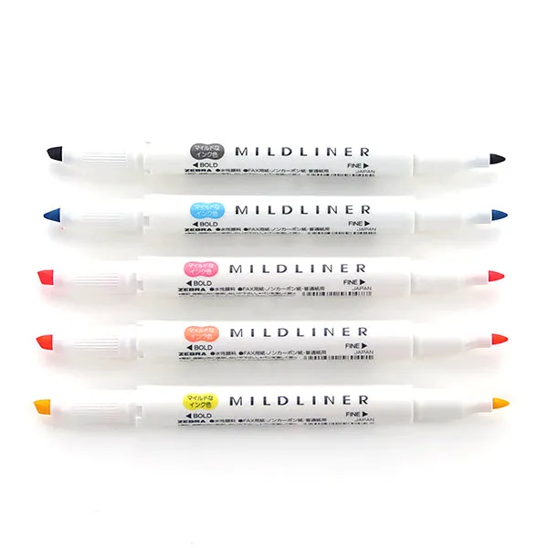 Zebra Mildliner Double-Sided Highlighter - 25 Colours