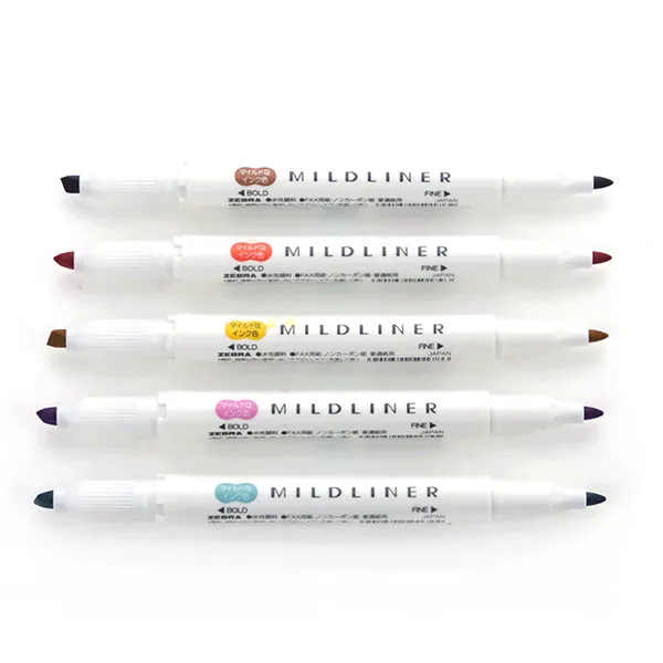 Zebra Mildliner Double-Sided Highlighter - 25 Colours