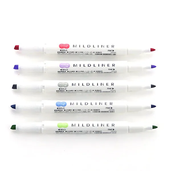 Zebra Mildliner Double-Sided Highlighter - 25 Colours