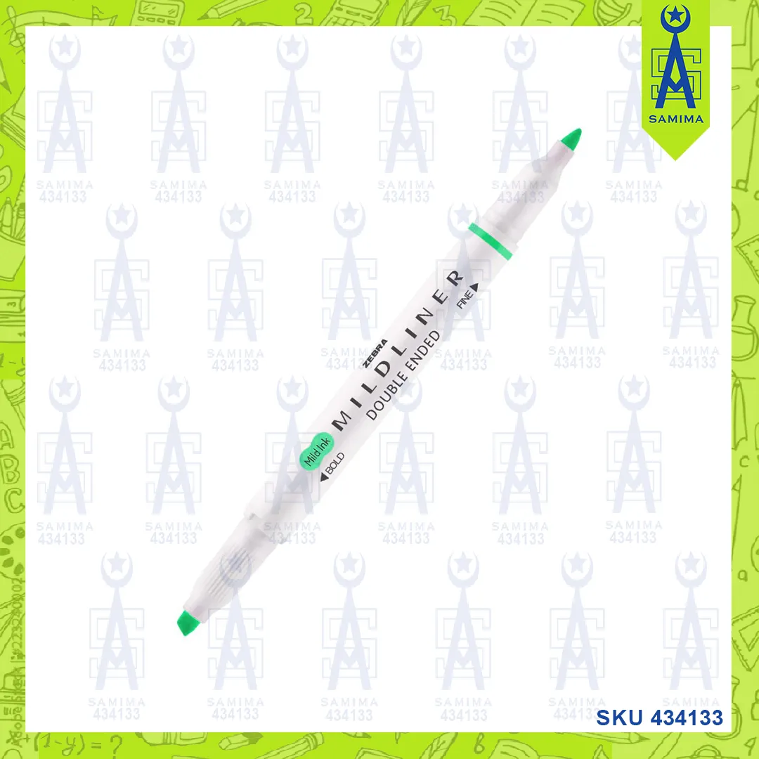 ZEBRA MILDLINER TWIN TIP FLUORE HIGHLIGHTER MS GRE